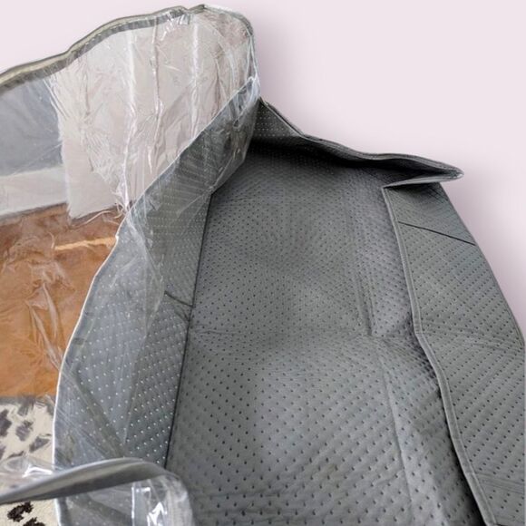 Onlyeasy Flexible Fabric Shoe Under The Bed Storage Box Clear Plastic Zip Cover - Picture 4 of 8